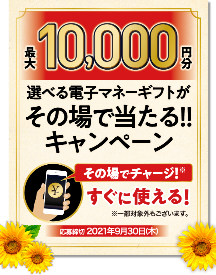 最大10 000円分 選べる電子マネーギフトがその場で当たるキャンペーン ザ プレミアム モルツ サントリー