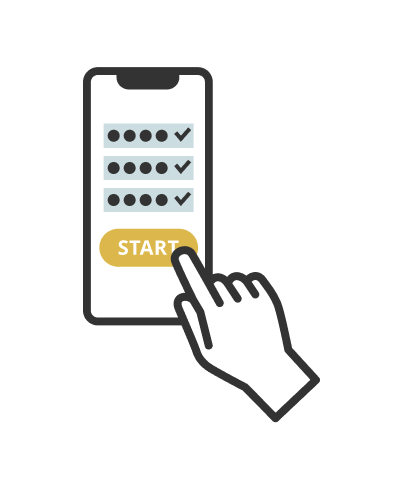 アンケートに回答するイメージ画像